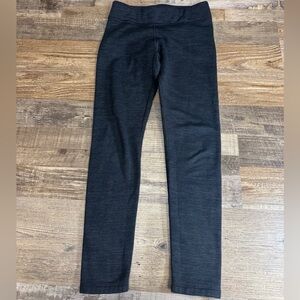 Athleta Girl Polartec Fleece Lined Leggings Size 12 Charcoal Gray